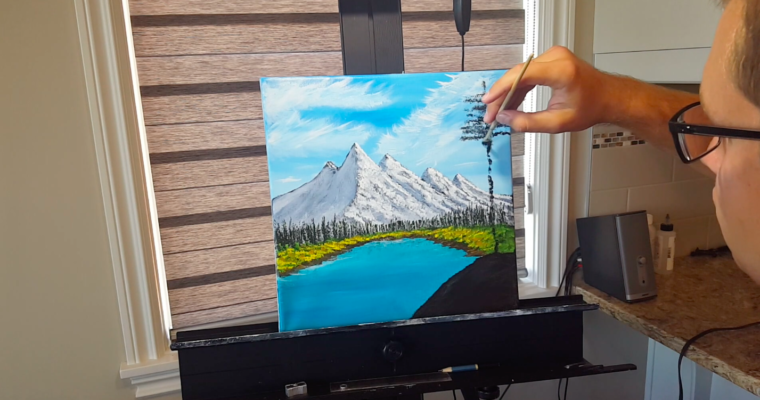 Bob Ross Acrylic Painting Time-Lapse