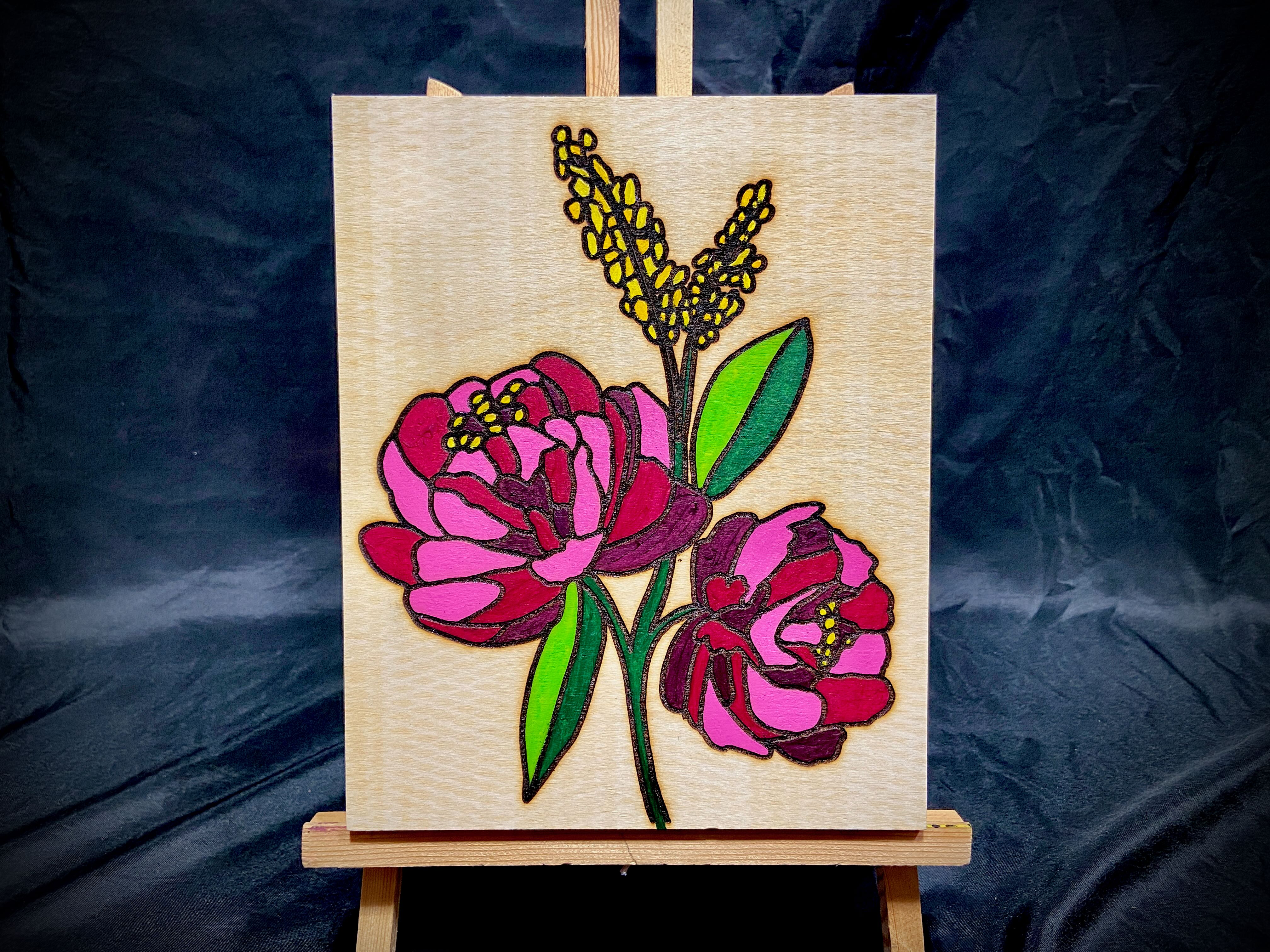 Paint By Number | Pink Flower