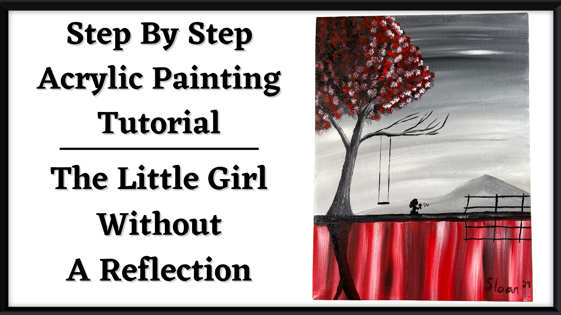 How To Paint – The Little Girl Without A Reflection – Step-by-Step Acrylic Painting Tutorial